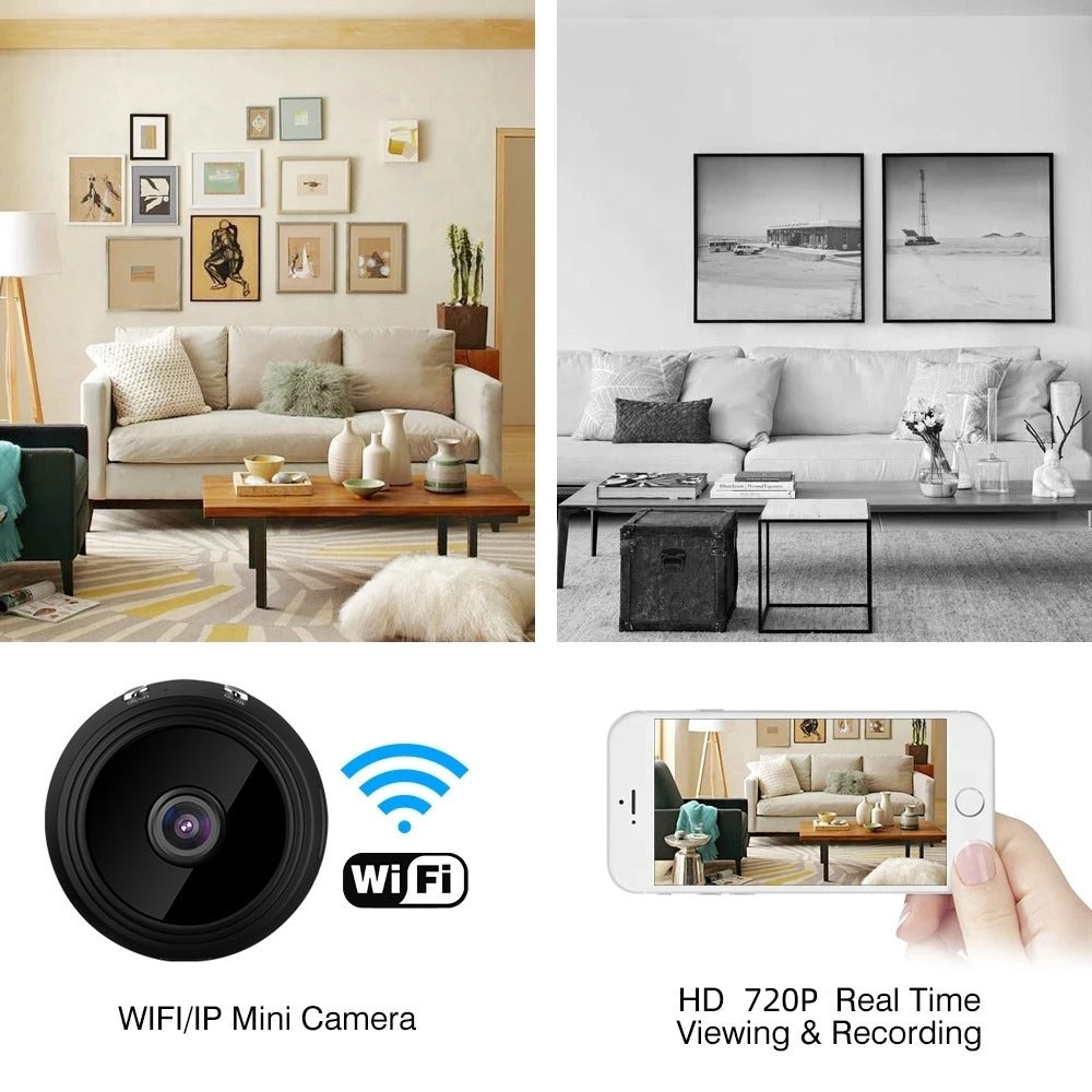 Vigila Tu Hogar Desde Cualquier Lugar con la Mini Cámara WiFi A9 x2
