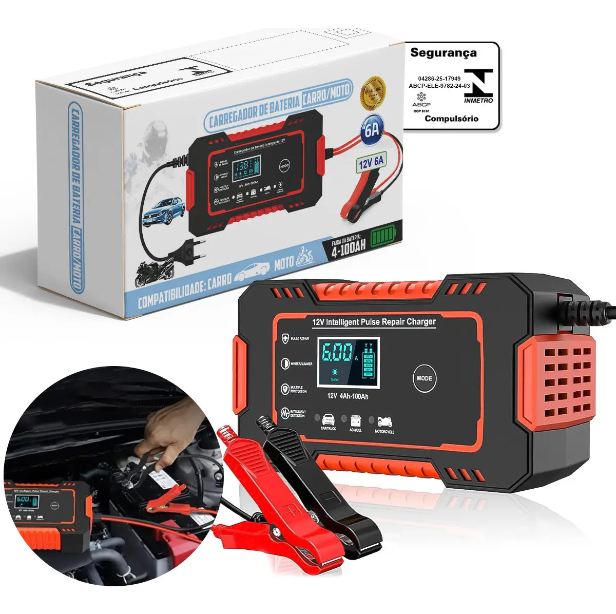 Cargador Arrancador de Batería 12V para Carro y Moto – Potencia y Seguridad Cuando Más Lo Necesitas