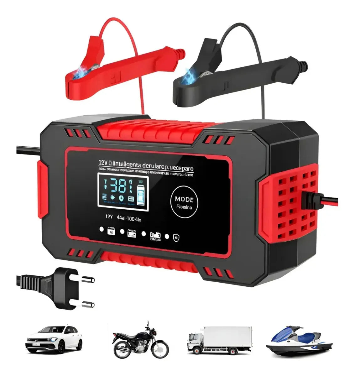 Cargador Arrancador de Batería 12V para Carro y Moto – Potencia y Seguridad Cuando Más Lo Necesitas