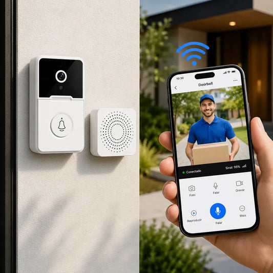 Timbre Inteligente A093 con Cámara WiFi – Seguridad y Vigilancia en la Puerta de tu Hogar